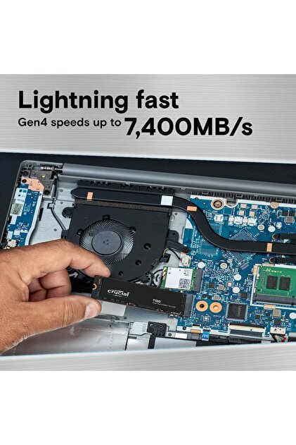 Crucial T500 1TB PCIe Gen4 NVMe M.2 SSD (7300-6800 MBs