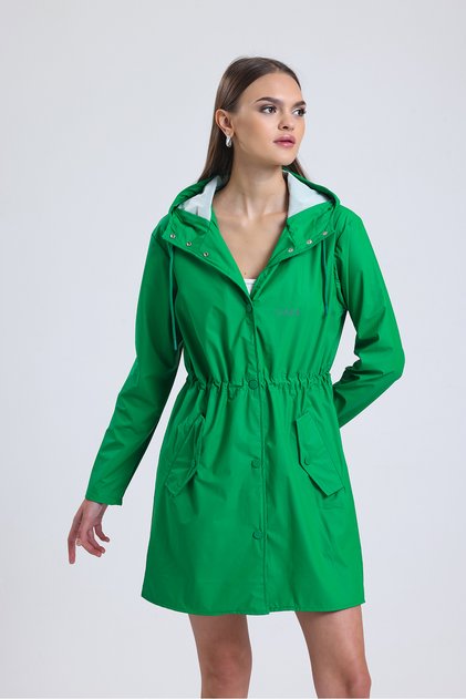Stay Dry Green Women's Raincoat