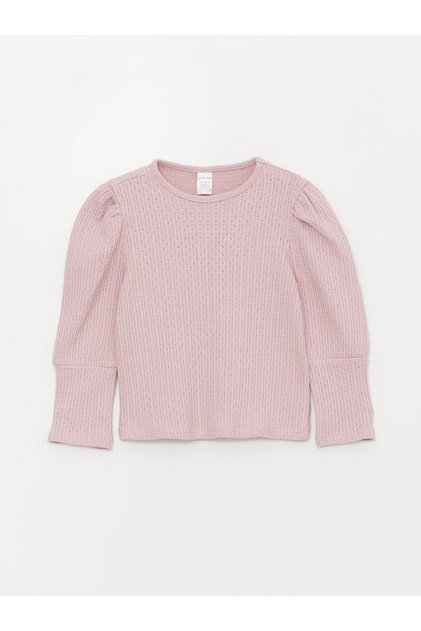 Crew Neck Long Sleeve Baby Girl T-Shirt