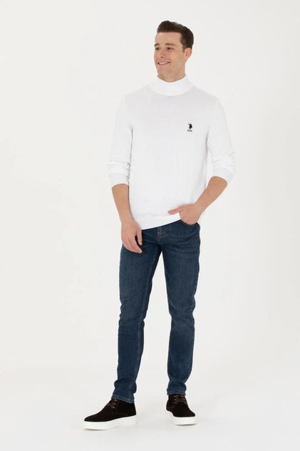 U.S. Polo Assn. Erkek Melanj Basic Kazak G081SZ120TK.000 TEKSPOR