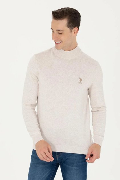 U.S. Polo Assn. Erkek Melanj Basic Kazak G081SZ120TK.000 TEKSPOR