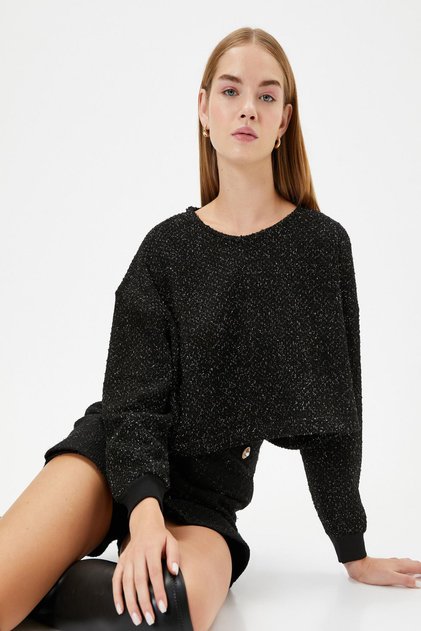 Kadın Siyah Sweatshirt
