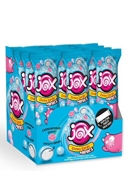 JOX Minies Bubble Gum Çiğnenebilir Şekerleme 10gX24 adet/1 Kutu