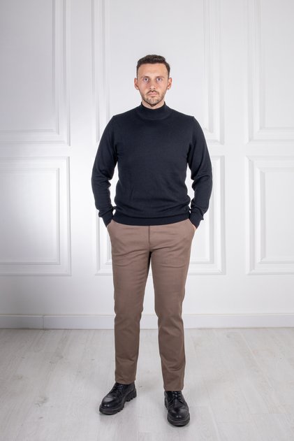 İnterview Sarar Dorlion Regular Fit Kahve Koton Pantolon