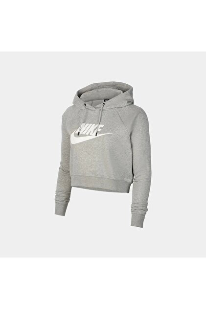 nike sportswear essential cropped hoodie