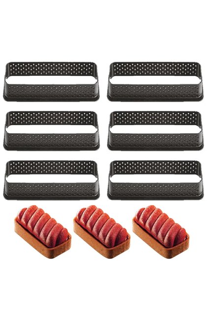 Delikli Tart Kalıbı Dikdörtgen Exoglass
