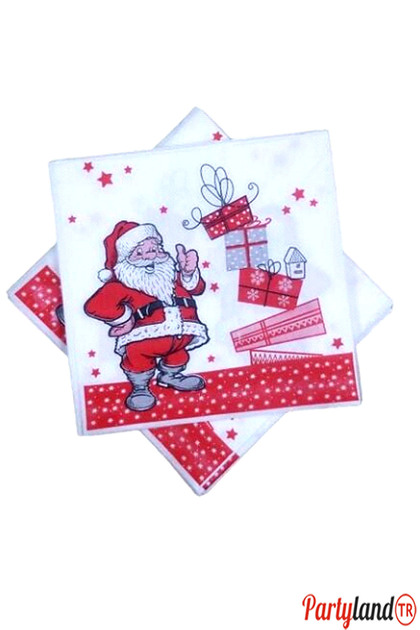 Yılbaşı Temalı Noel Baba Kağıt Peçete