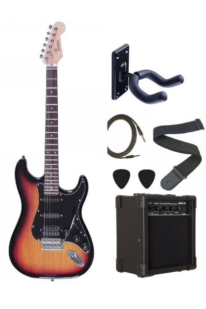 MEG-2TS Sunburst Elektro Gitar Set