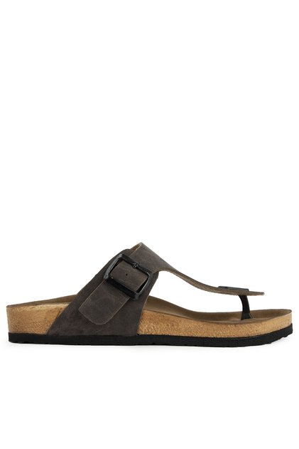 Luke Unisex Slippers Brown Nubuck Sa11se009
