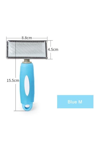 Kısa Ve Uzun Tüylü Kedi Köpekler Için Kauçuk Tarak 8.8 Cm Medium