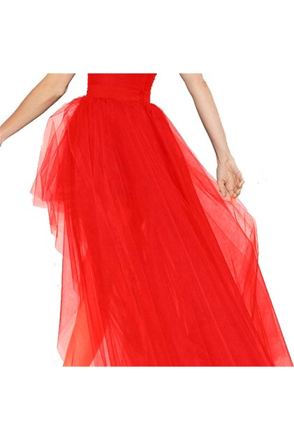 Fashion Vacation, Travel, Parties, Casual Ball Skirt Elastic Waist Front Short Back Long Tutu Puff Skirts