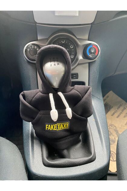 Vites Poları - Her Araca Uyumlu Vites Süsü Araç Aksesuarı Siyah Renk fake taxi logolu ÜCRETSİZ KARGO