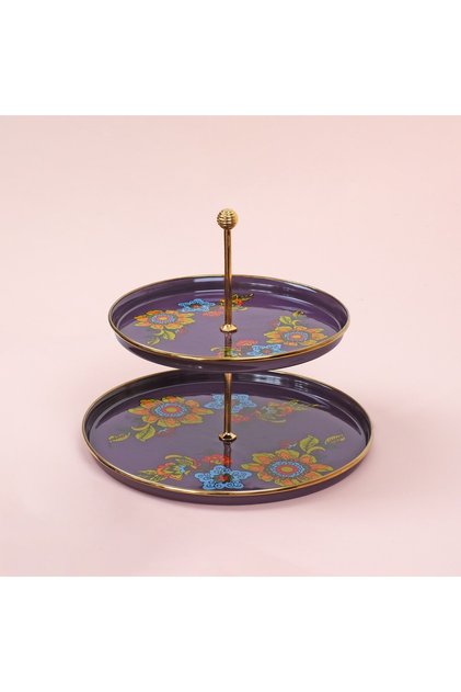 Lorena Mor Emaye Katlı Kurabiyelik