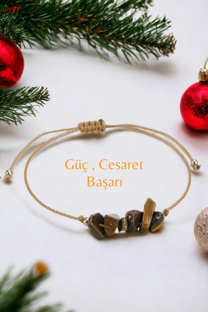 Tiger Eye Real Natural Stone Bracelet