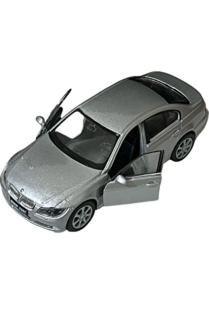 Shem Gri 1:36 Metal Bmw 330i Oyuncak Lisanslı Diecast Metal Çek