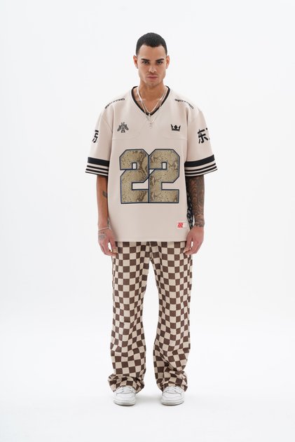 Tokıo Oversize Leather Appliqué Ski Jersey