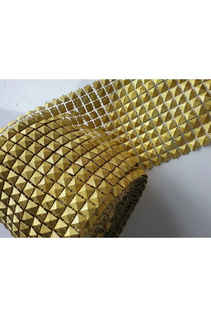 250 Pieces Metal Look Plastic Pyramid Staples 0,8 cm