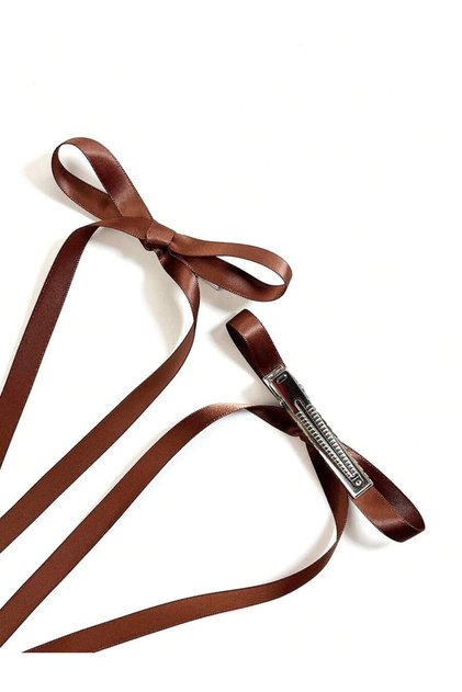 2-Piece Satin Bow Hair Clip