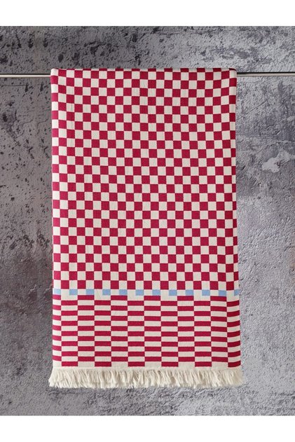 Dama Desenli Jakarlı Şal 65x220 Cm