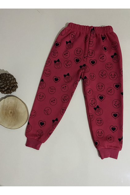 Cheerful Kids Thick Turtleneck Colored Bottom Tracksuit