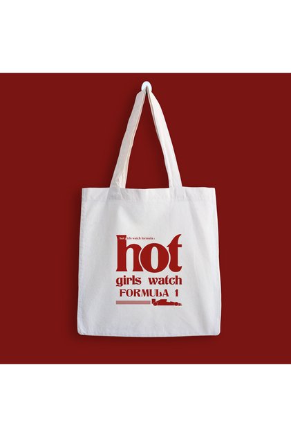 Torba od tkanine sa štampanim motivom "Hot Girls Formula"
