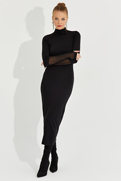 knee length dresses for ladies VIP Access Silk Midi Large