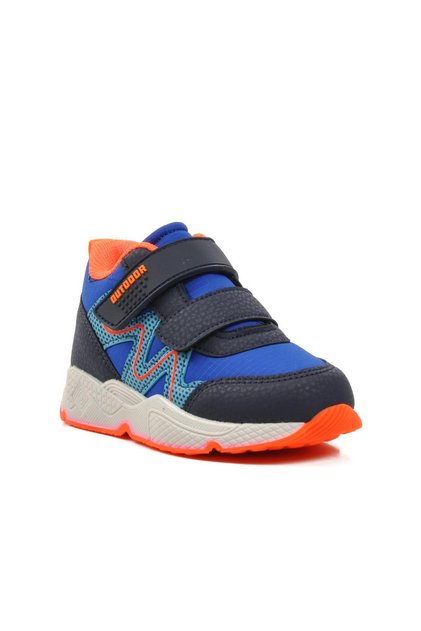 1576-B Cobalt blue-Navy Blue-Phosphor Orange Baby Outdoor Boots