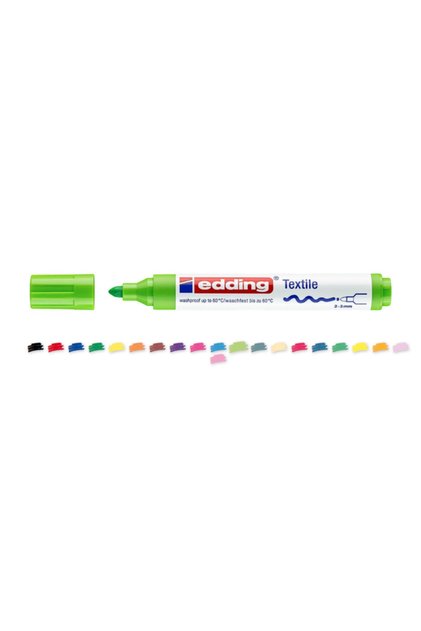 Tekstil Markörü Kumaş Boyama Kalemi 2-3 Mm Açık Yeşil