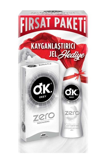 Okey Zero 10'lu Prezervatif + 50ml Zero Jel Hediyeli - 1