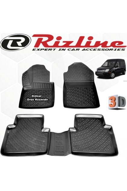 Ford Connect 3d Paspas Havuzlu 2009 - 2013 Arası Siyah 4 Lü Set