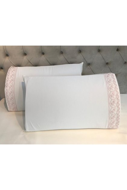 French Laced Almond Cream Powder Pillow Case