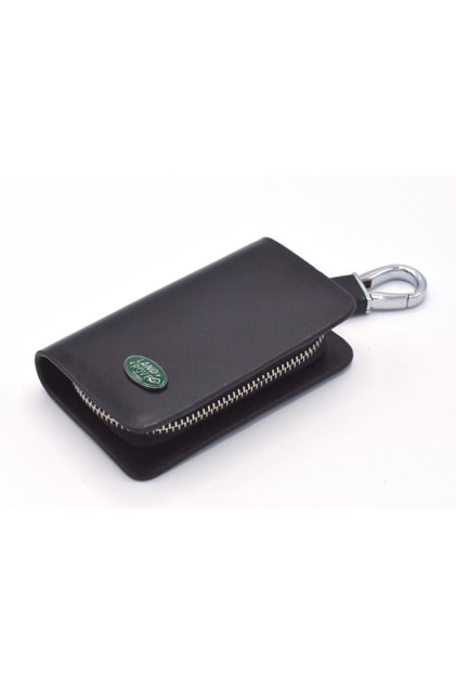 Land Rover Leather Zippered Keychain