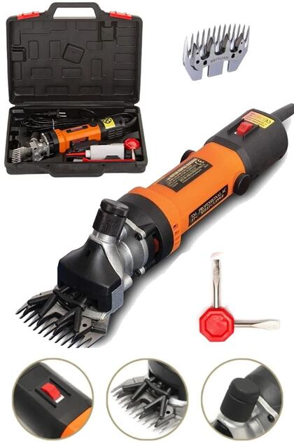 MOONSHOP Metal Şanzuman Devir Ayarlı Profesyonel Koyun Kırpma