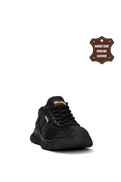 Bulldozer Buldozer 240041 Erkek Hakiki Deri Casual Ayakkabı Siyah