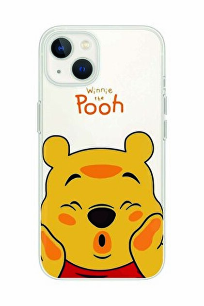 Magic Ring Iphone 15 Plus Uyumlu Winnie The Pooh Desenli Şeffaf