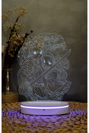 Yubi Design Levi Ackerman , Attack on Titan - 3 boyutlu led lamba