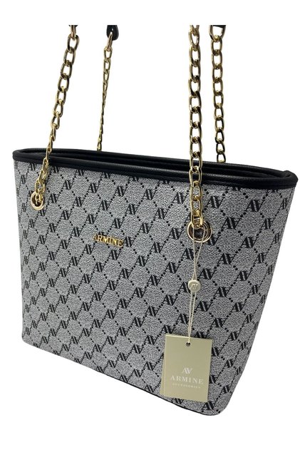 Dotted Handbag, Shoulder Bag gray Printed 271