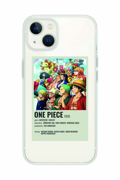 One Piece Patterned Transparent Phone Case Compatible with iPhone 15