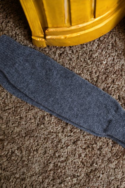 Doğalyün Smoked Winter Long Leg Warmers Footless Leg Warmers Ice Skating Yoga Hiking Socks