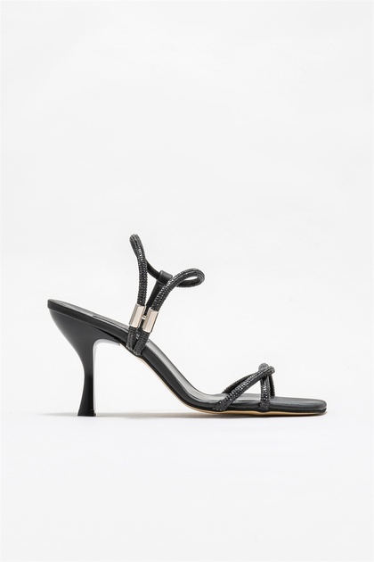 Black Women's Heeled Sandals