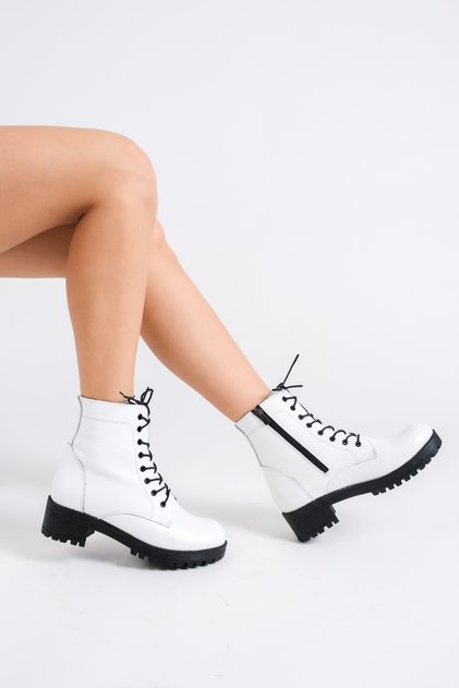 Deri Kadın Günlük Bot Bootie KCM-0035