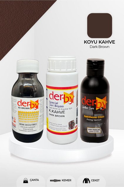 Deri Mont Ve Eşya Renk Değiştirme Seti / Mont Eşya Çanta Kemer Cüzdan Renk Değiştirme