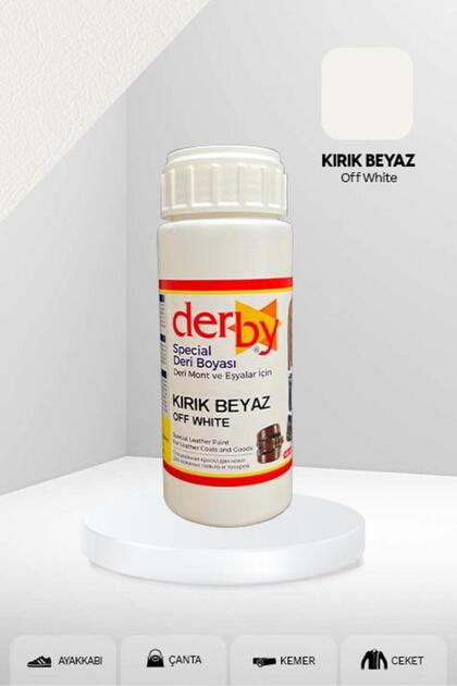 Special Kırık Beyaz Deri Boyası 100 ml / Mont Eşya Çanta Kemer Cüzdan Ayakkabı Deri Boyası