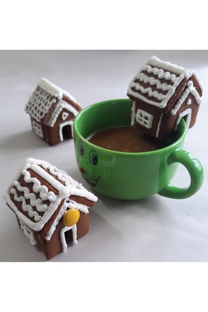 Mini Lebkuchenhaus 4 adet