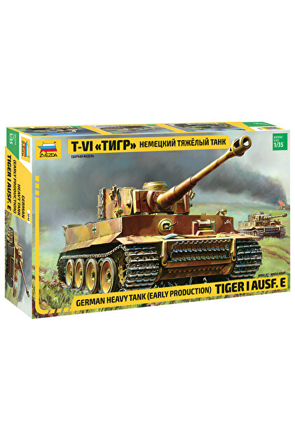 Zvezda 1/35 German Tiger I Early Production Ausf.E Plastik Tank