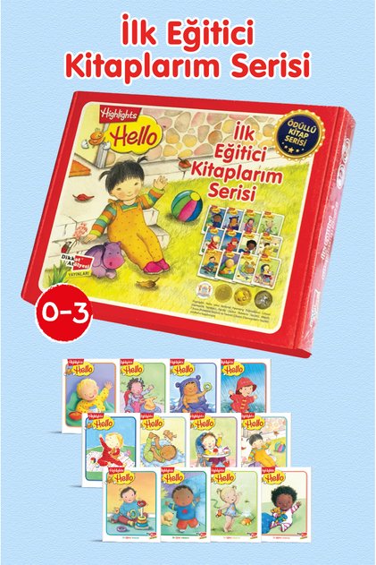 Konuşturan Kitaplar Hello Ilk Eğitici Kitaplarım 0-3 Yaş 12'li Çocuk Etkinlik Kitabı Seti