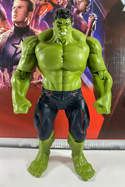 MARVEL 17体フィギュアセット figür karakter Avengers Süper Kahramanlar, 17 Cm Işıklı Eklemli