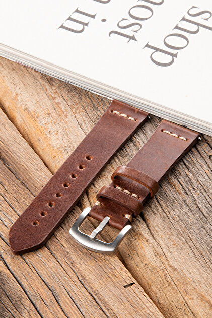 vagave Fossil FS4656 22 mm Compatible Genuine Leather Watch Band