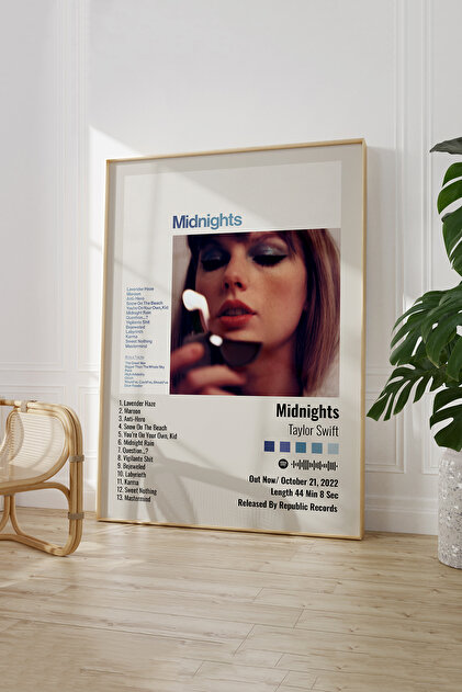 Vinca Prints Taylor Swift Midnights A4 Poster, Albüm Posteri