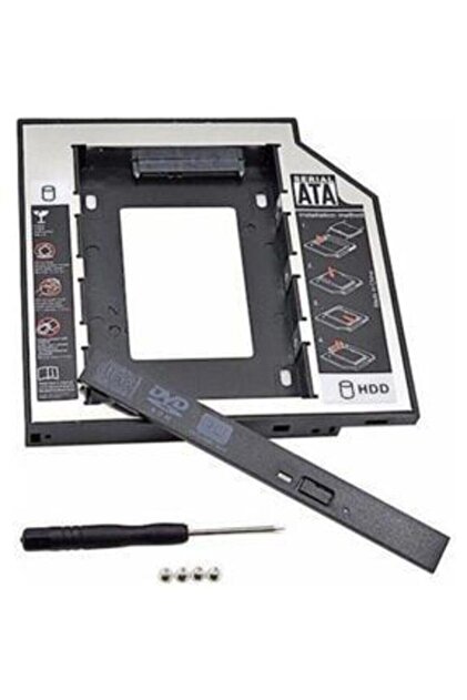 Genel Markalar Oem Dvd Yuvasına Takılan Ssd Hdd Kutusu 12.7mm Hdd